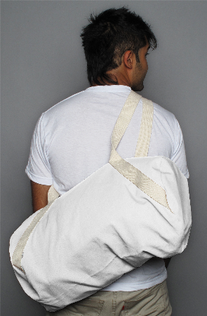 mens bags diagonal duffel bag