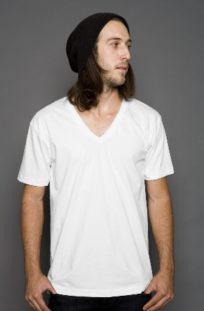 mens tees organic v neck