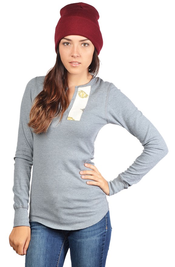unisex thermal henley