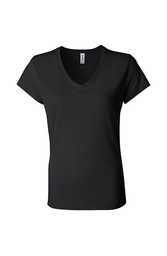 womens tshirts Ladies Jersey V-Neck T-Shirt