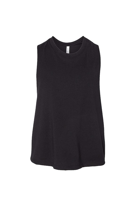 Bella Canvas Womens' Flowy High Neck Tank Top, Small, Black at   Women's Clothing store