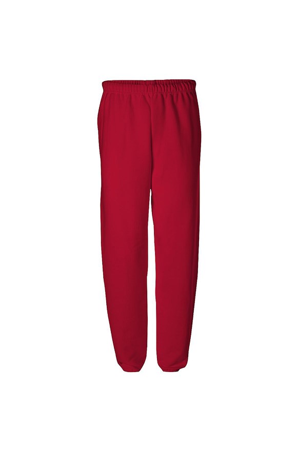 Dropship 100% Cotton Red Thicken Women's Pants High Waist Wide-leg