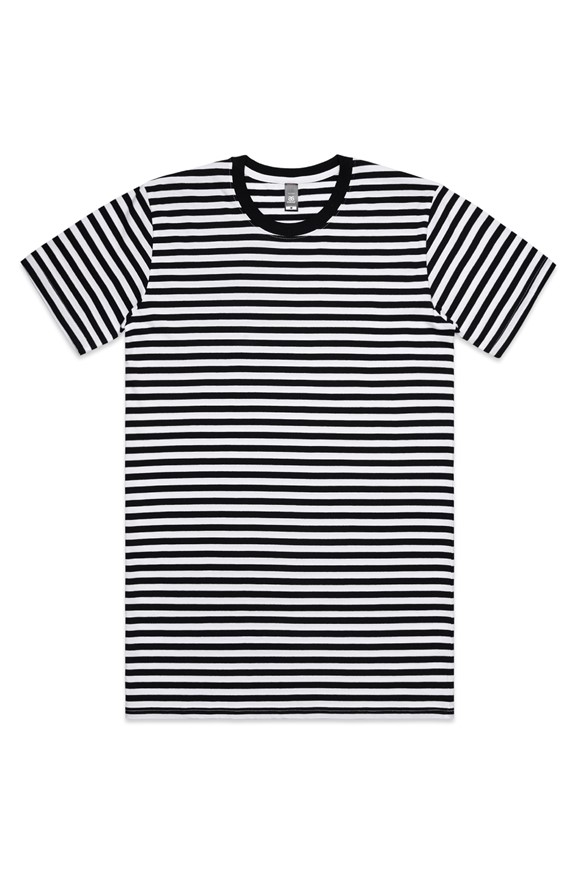 index.html tshirts Black White Stripe Tee