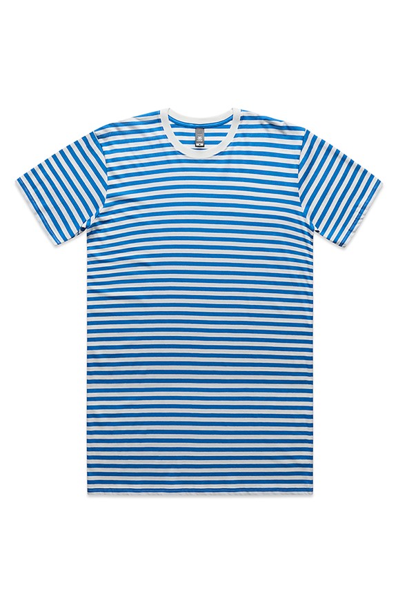 index.html tshirts Natural Mid Blue Stripe Tee