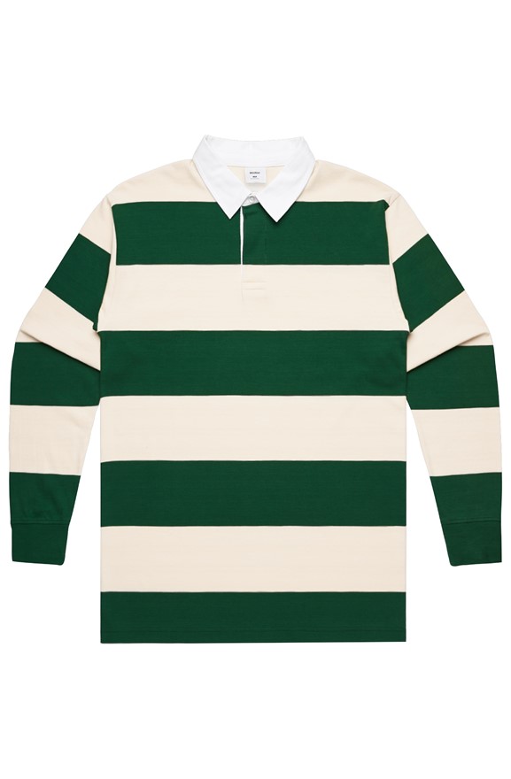 index.html tshirts Natural/Forest Rugby Stripe Jersey