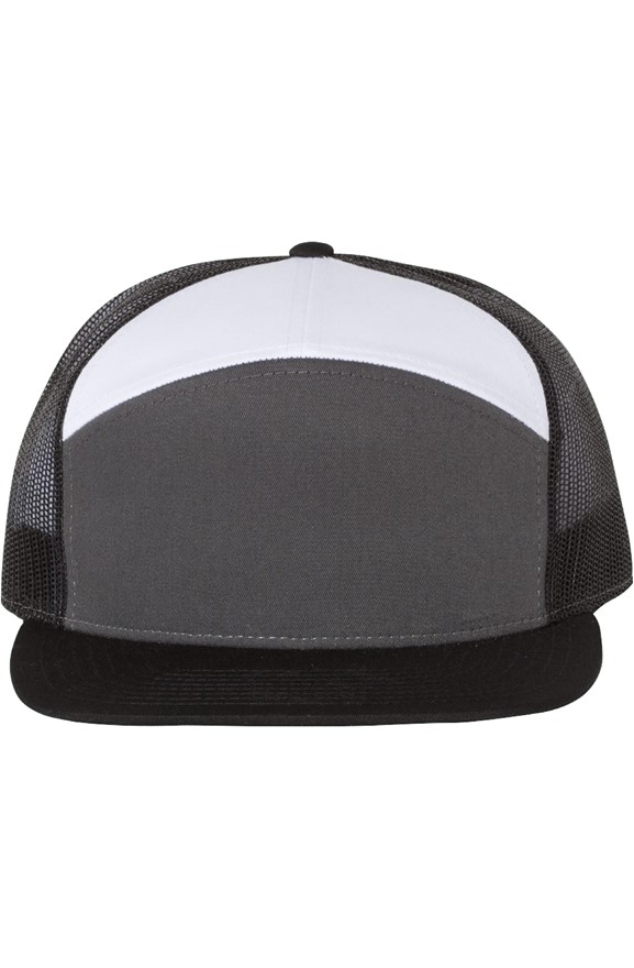 mens hats Charcoal Black White Cap